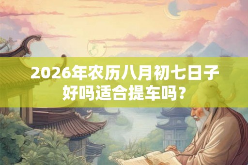 2026年农历八月初七日子好吗适合提车吗? 2026年农历八月初七日子好吗适合提车吗?