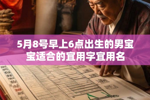 5月8号早上6点出生的男宝宝适合的宜用字宜用名 5月8号早上6点出生的男宝宝适合的宜用字宜用名