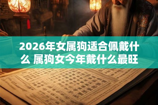 2026年女属狗适合佩戴什么 属狗女今年戴什么最旺