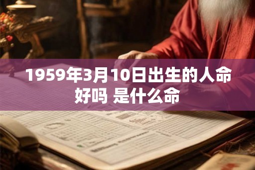 1959年3月10日出生的人命好吗 是什么命 1959年3月10日出生的人命好吗 是什么命