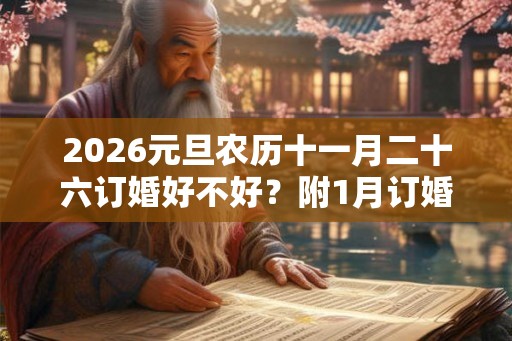 2026元旦农历十一月二十六订婚好不好？附1月订婚吉日总览