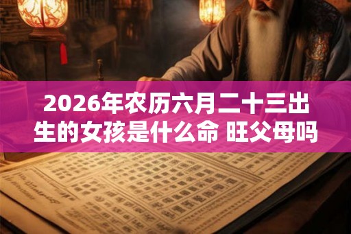 2026年农历六月二十三出生的女孩是什么命 旺父母吗