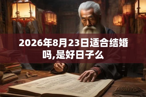 2026年8月23日适合结婚吗,是好日子么