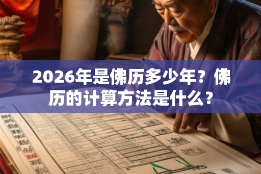 2026年是佛历多少年？佛历的计算方法是什么？
