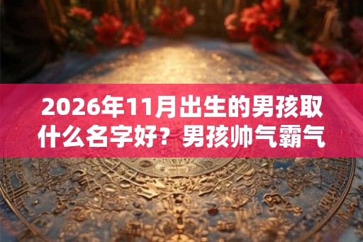 2026年11月出生的男孩取什么名字好？男孩帅气霸气的名字推荐