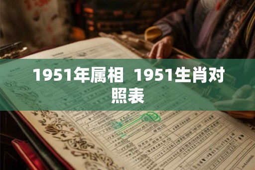 1951年属相  1951生肖对照表