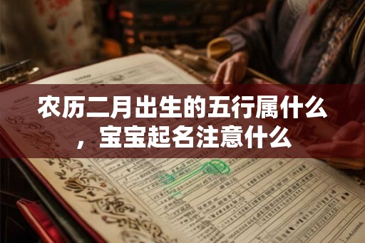 农历二月出生的五行属什么，宝宝起名注意什么