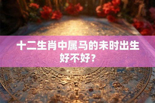 十二生肖中属马的未时出生好不好? 十二生肖中属马的未时出生好不好?
