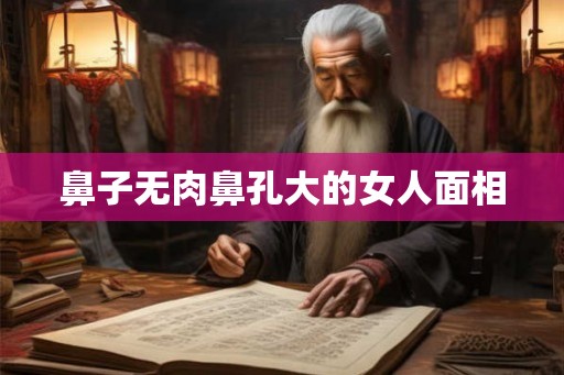 鼻子无肉鼻孔大的女人面相