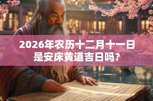 2026年农历十二月十一日是安床黄道吉日吗？