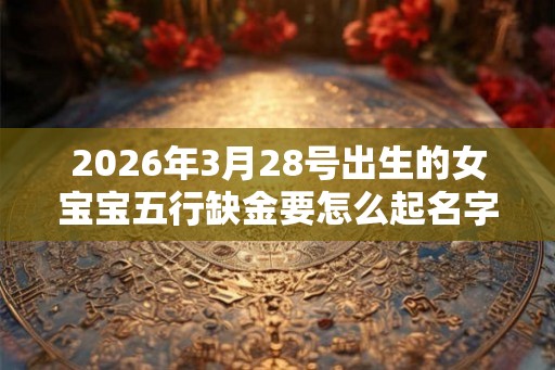 2026年3月28号出生的女宝宝五行缺金要怎么起名字