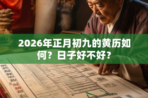 2026年正月初九的黄历如何？日子好不好？