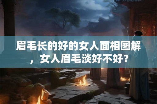 眉毛长的好的女人面相图解，女人眉毛淡好不好？