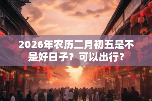 2026年农历二月初五是不是好日子？可以出行？