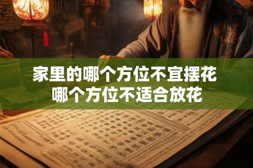 家里的哪个方位不宜摆花 哪个方位不适合放花
