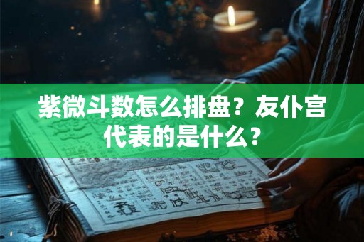紫微斗数怎么排盘?友仆宫代表的是什么? 紫微斗数怎么排盘?友仆宫代表的是什么?