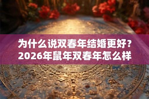 为什么说双春年结婚更好？2026年鼠年双春年怎么样？