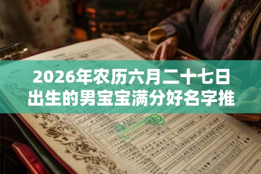 2026年农历六月二十七日出生的男宝宝满分好名字推荐大全