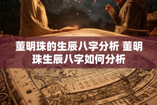 董明珠的生辰八字分析 董明珠生辰八字如何分析