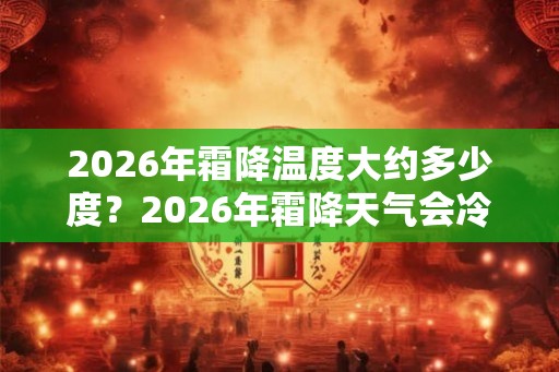2026年霜降温度大约多少度？2026年霜降天气会冷吗？