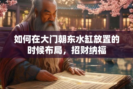 如何在大门朝东水缸放置的时候布局，招财纳福
