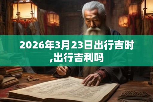 2026年3月23日出行吉时,出行吉利吗