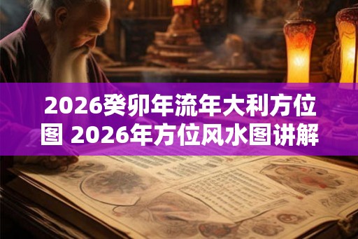 2026癸卯年流年大利方位图 2026年方位风水图讲解