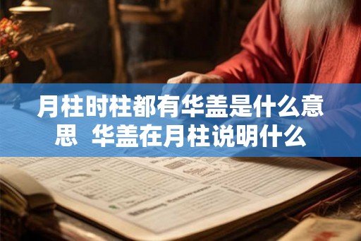 月柱时柱都有华盖是什么意思  华盖在月柱说明什么