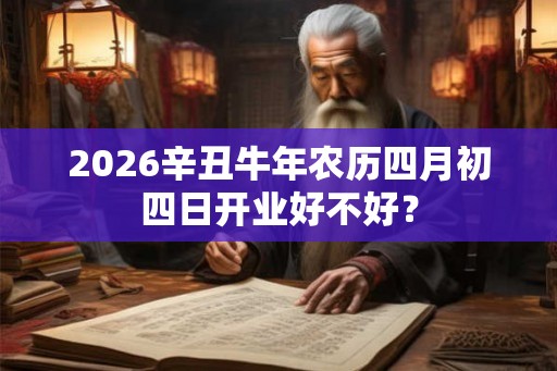2026辛丑牛年农历四月初四日开业好不好？