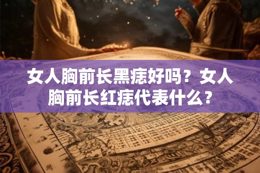 女人胸前长黑痣好吗？女人胸前长红痣代表什么？