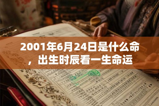 2001年6月24日是什么命，出生时辰看一生命运