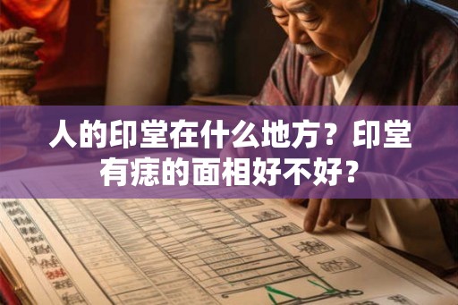 人的印堂在什么地方?印堂有痣的面相好不好? 人的印堂在什么地方?印堂有痣的面相好不好?