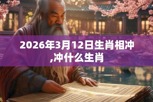 2026年3月12日生肖相冲,冲什么生肖