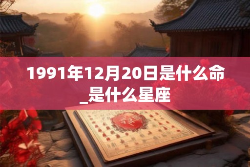1991年12月20日是什么命_是什么星座
