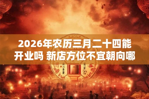 2026年农历三月二十四能开业吗 新店方位不宜朝向哪里 2026年农历三月二十四能开业吗 新店方位不宜朝向哪里