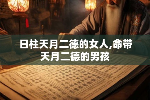 日柱天月二德的女人,命带天月二德的男孩