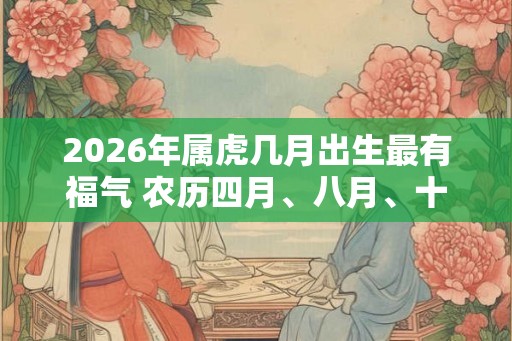2026年属虎几月出生最有福气 农历四月、八月、十月 2026年属虎几月出生最有福气 农历四月、八月、十月