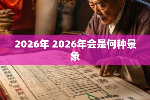 2026年 2026年会是何种景象 2026年 2026年会是何种景象