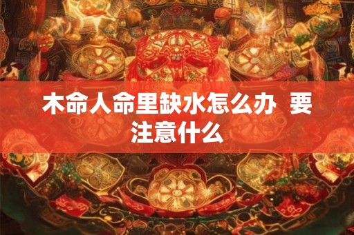 木命人命里缺水怎么办  要注意什么