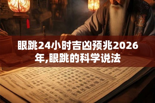 眼跳24小时吉凶预兆2026年,眼跳的科学说法 眼跳24小时吉凶预兆2026年,眼跳的科学说法