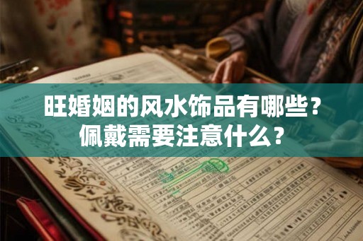 旺婚姻的风水饰品有哪些？佩戴需要注意什么？