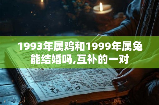 1993年属鸡和1999年属兔能结婚吗,互补的一对