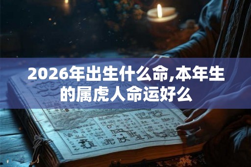 2026年出生什么命,本年生的属虎人命运好么 2026年出生什么命,本年生的属虎人命运好么