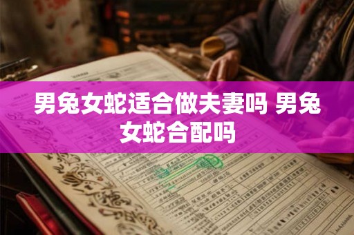 男兔女蛇适合做夫妻吗 男兔女蛇合配吗