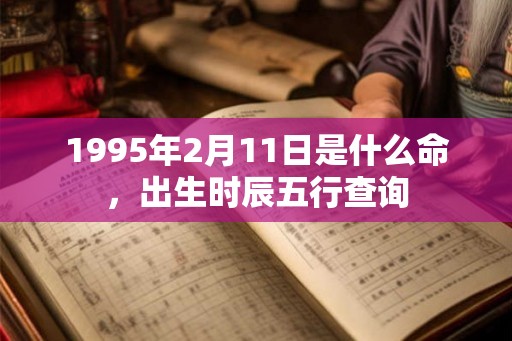 1995年2月11日是什么命，出生时辰五行查询