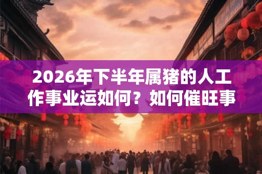 2026年下半年属猪的人工作事业运如何？如何催旺事业运？