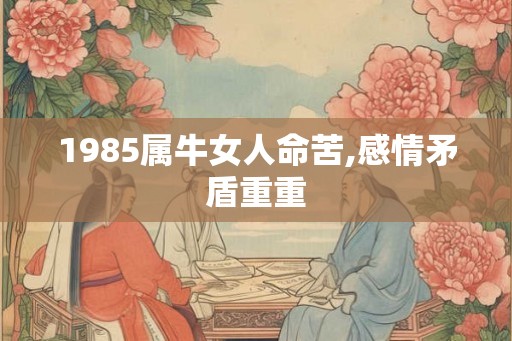 1985属牛女人命苦,感情矛盾重重 1985属牛女人命苦,感情矛盾重重