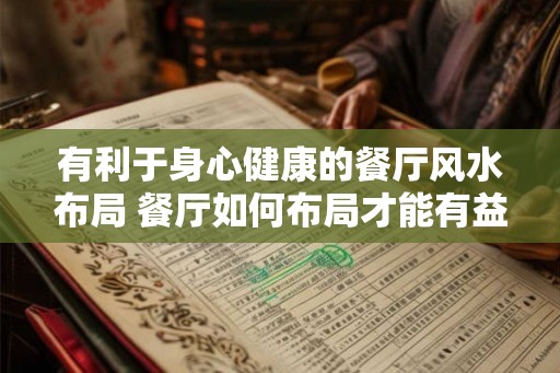 有利于身心健康的餐厅风水布局 餐厅如何布局才能有益身心健康 有利于身心健康的餐厅风水布局 餐厅如何布局才能有益身心健康