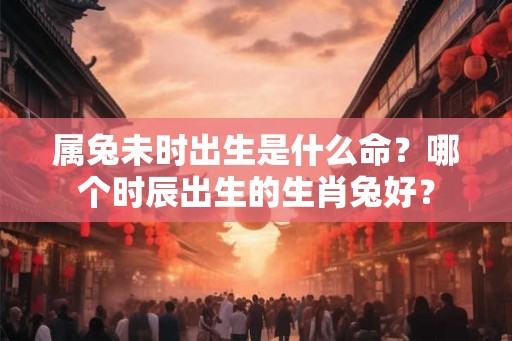 属兔未时出生是什么命？哪个时辰出生的生肖兔好？