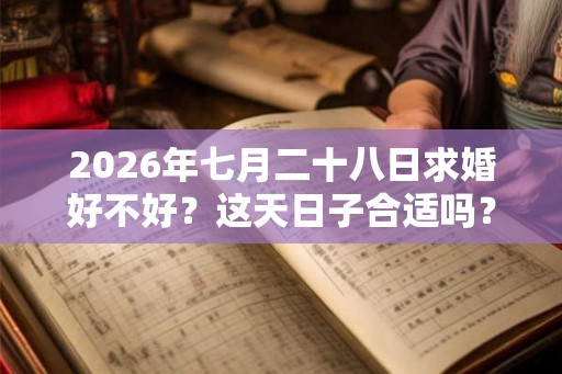 2026年七月二十八日求婚好不好？这天日子合适吗？